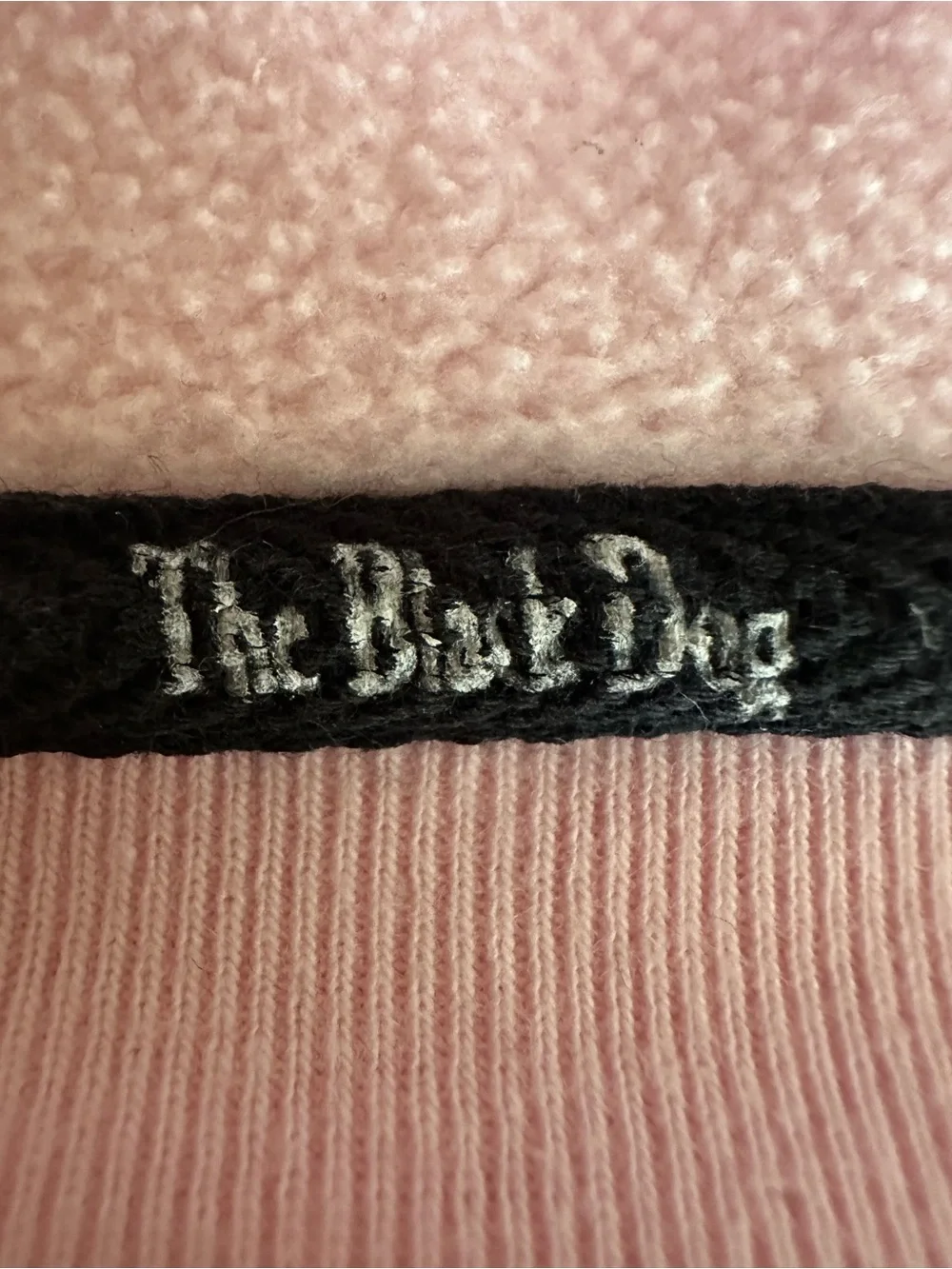 The Black Dog Pink Hoodie with Black Dog Graphic - Picture 4 of 7